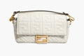 Fendi FF Embossed Baguette Nappa Leather Bag Fendi