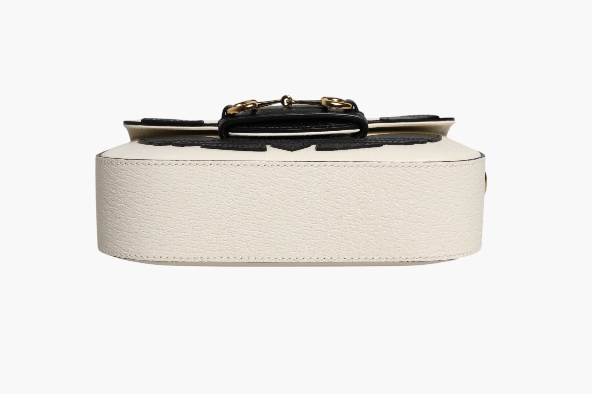 Gucci x Adidas Horsebit 1955 White Black Calfskin Leather Shoulder Bag Gucci