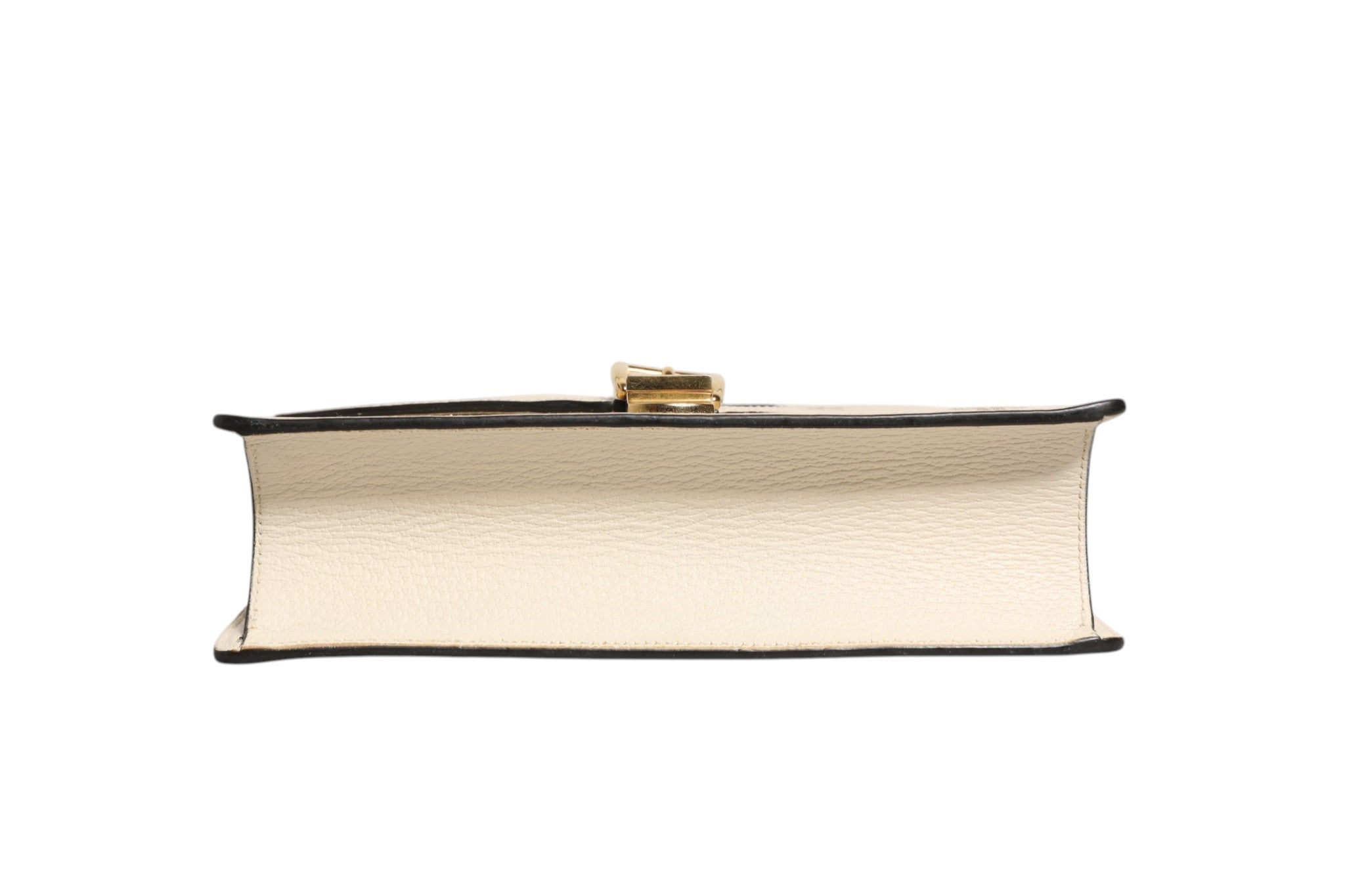 Gucci Cream Leather with a Bee and Star Print Leather Sylvie Crossbody Bag Gucci