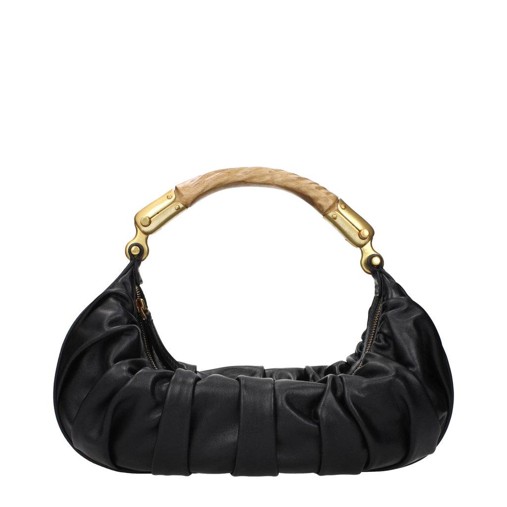 Balmain Black Leather Handbag Balmain