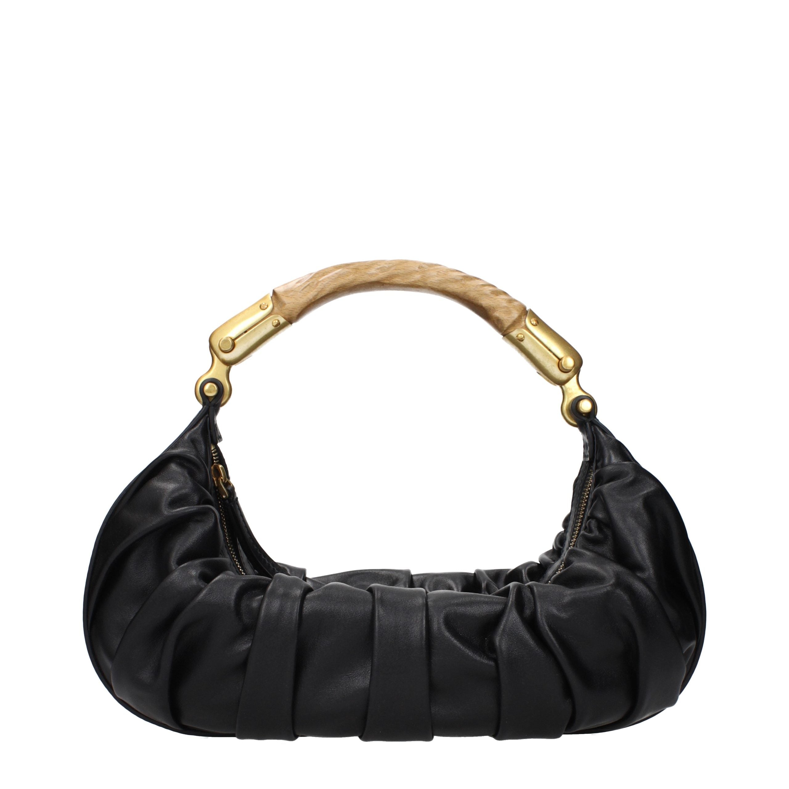 Balmain Black Leather Handbag Balmain