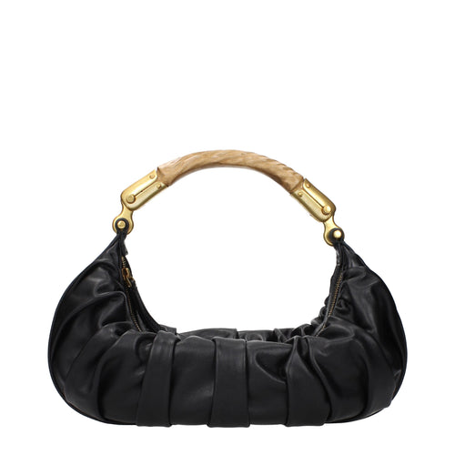 Balmain Black Leather Handbag Balmain