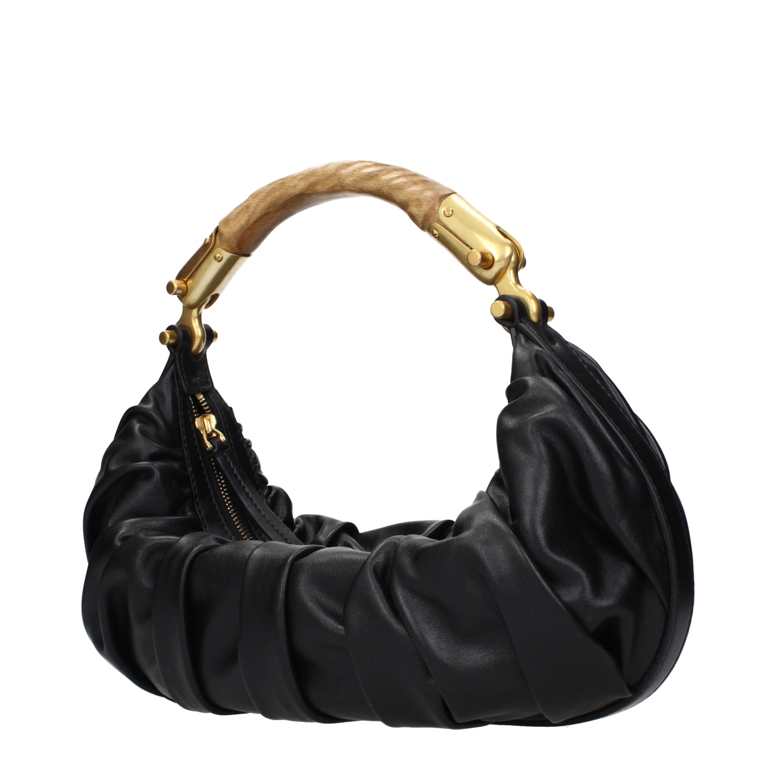 Balmain Black Leather Handbag Balmain