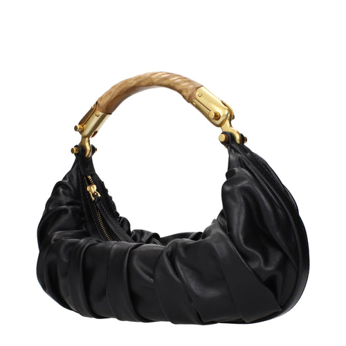 Balmain Black Leather Handbag Balmain
