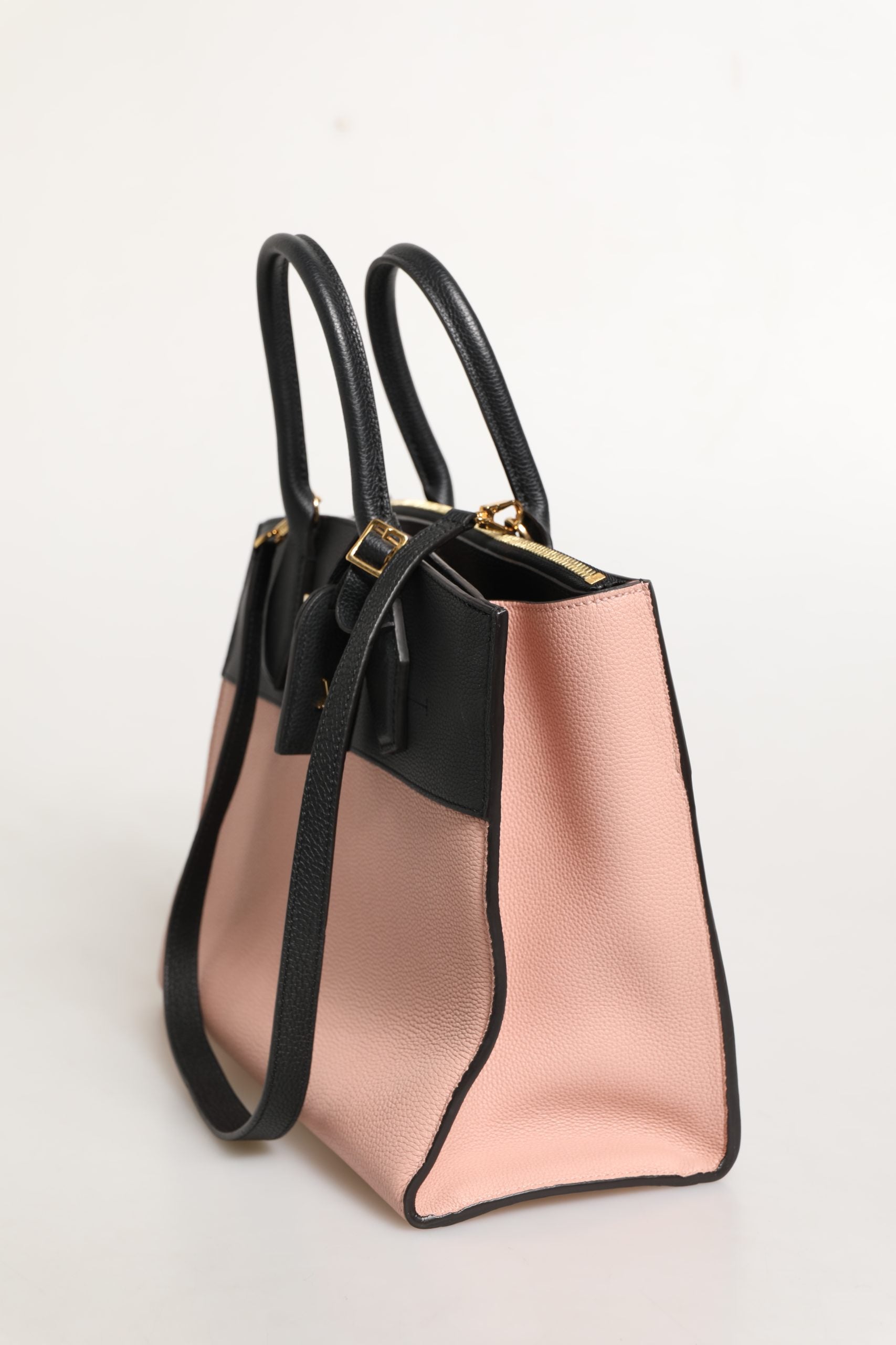 Louis Vuitton Pink and Black Leather City Steamer Handbag Louis Vuitton