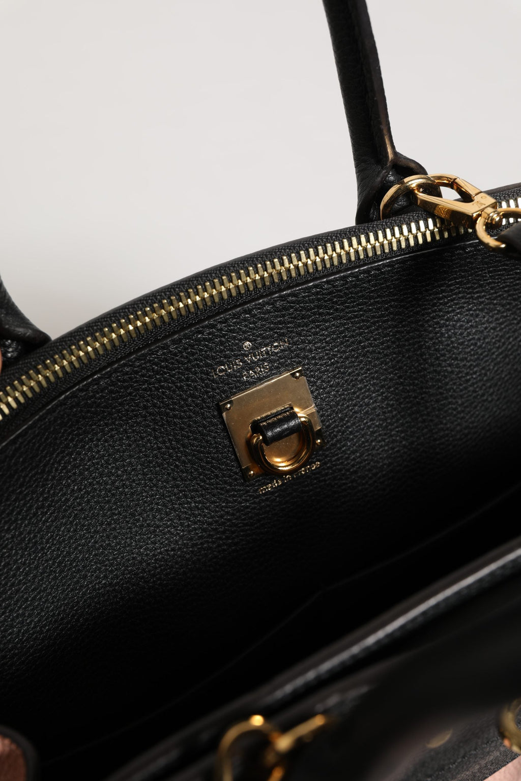 Louis Vuitton Pink and Black Leather City Steamer Handbag Louis Vuitton