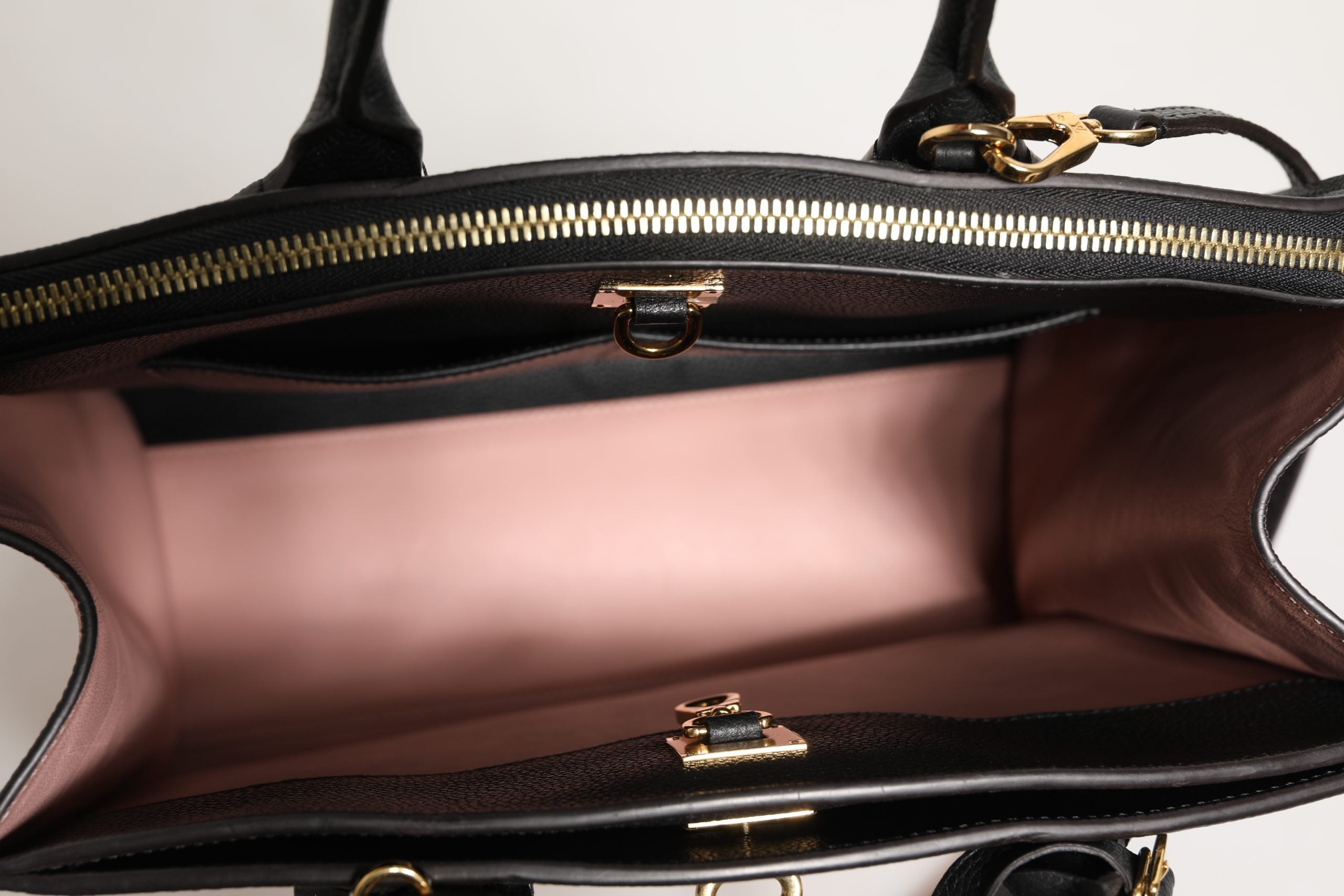 Louis Vuitton Pink and Black Leather City Steamer Handbag Louis Vuitton