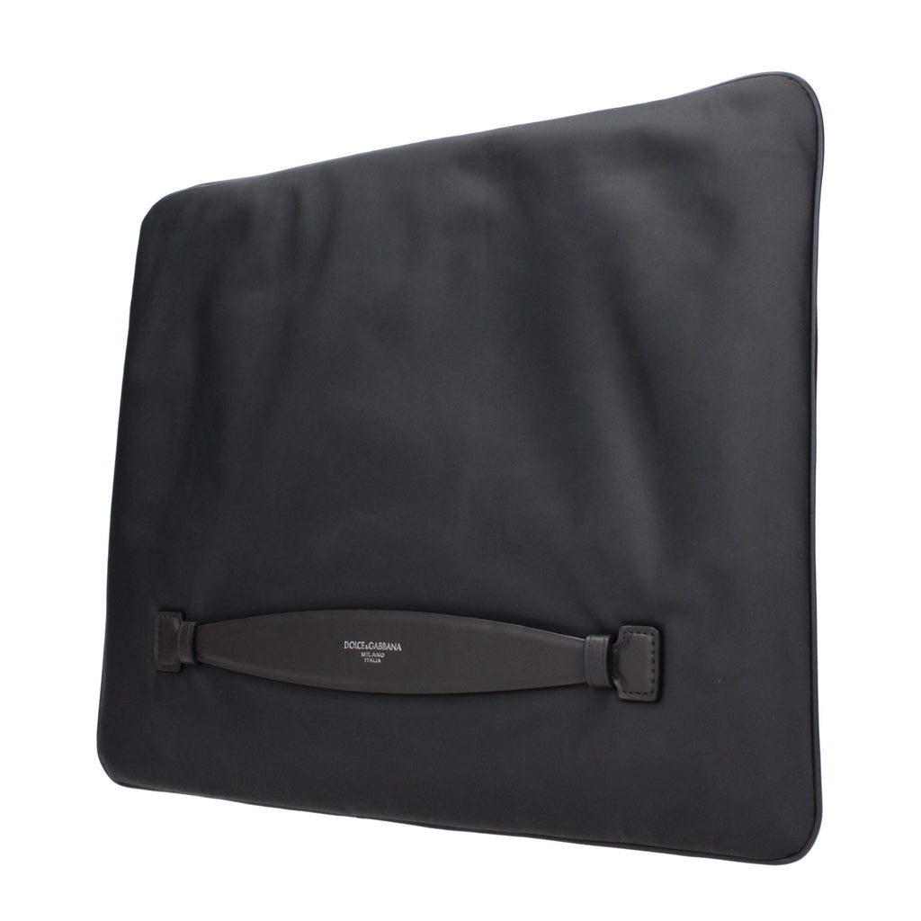 Dolce & Gabbana Gray Fabric Clutch Bag Dolce & Gabbana