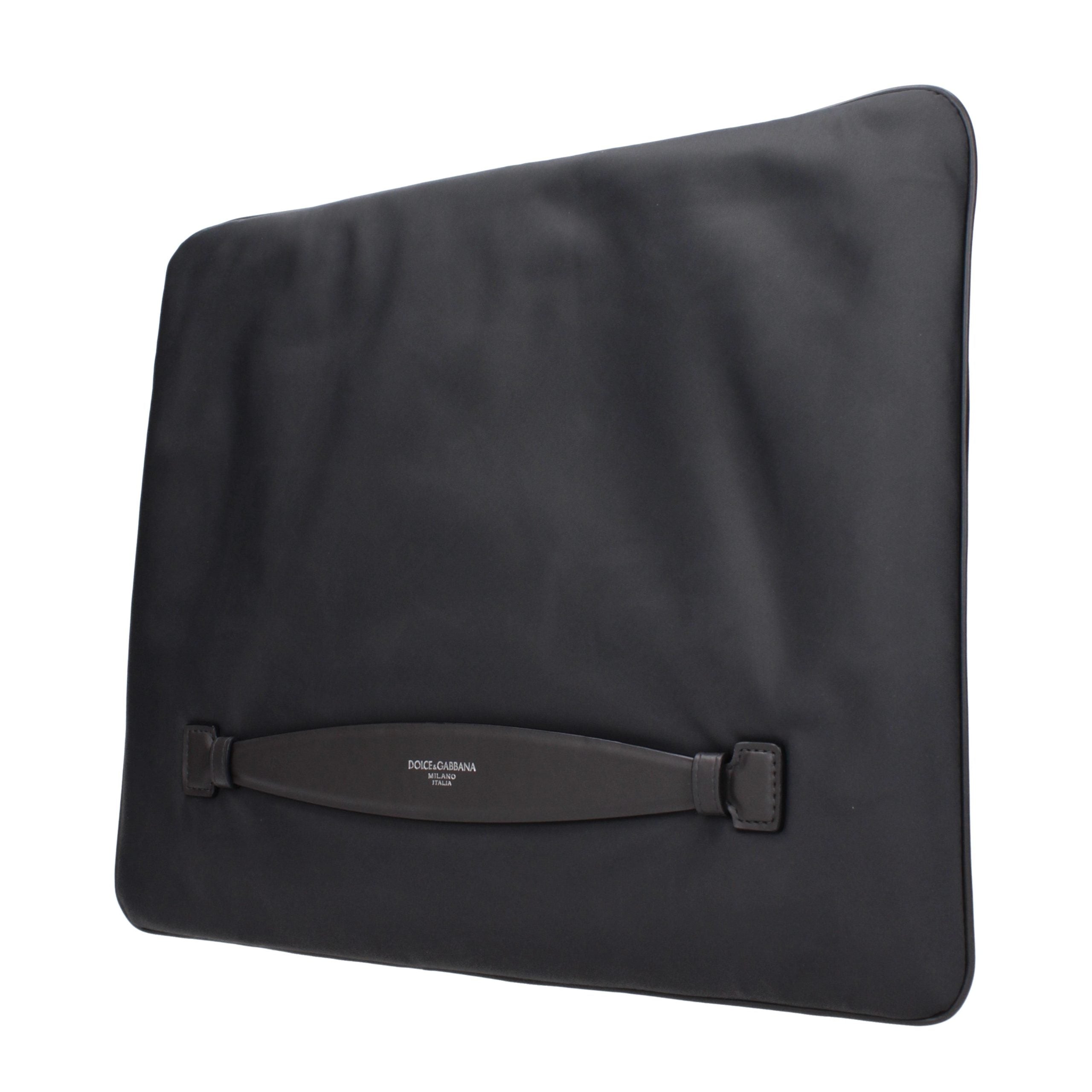 Dolce & Gabbana Gray Fabric Clutch Bag Dolce & Gabbana