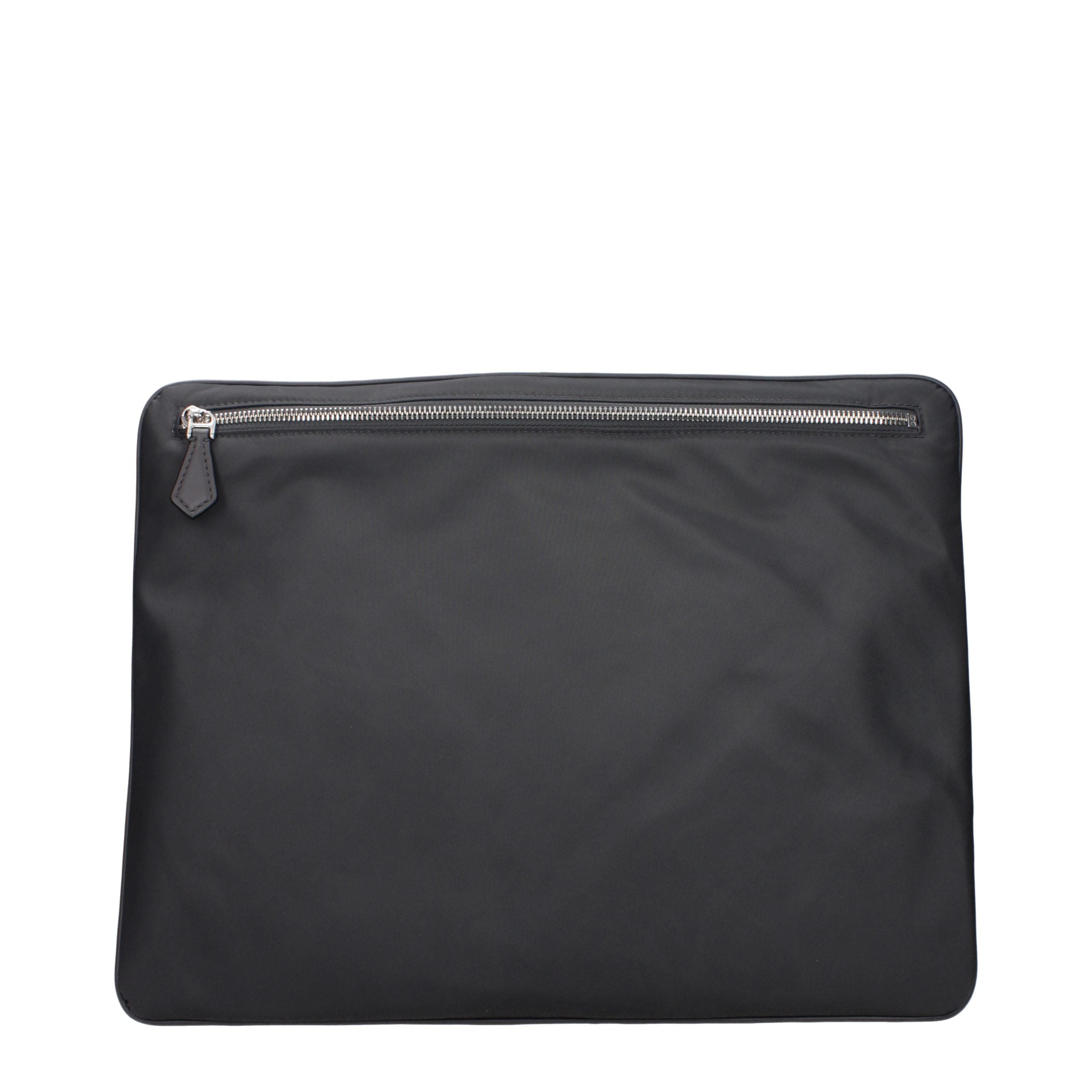 Dolce & Gabbana Gray Fabric Clutch Bag Dolce & Gabbana