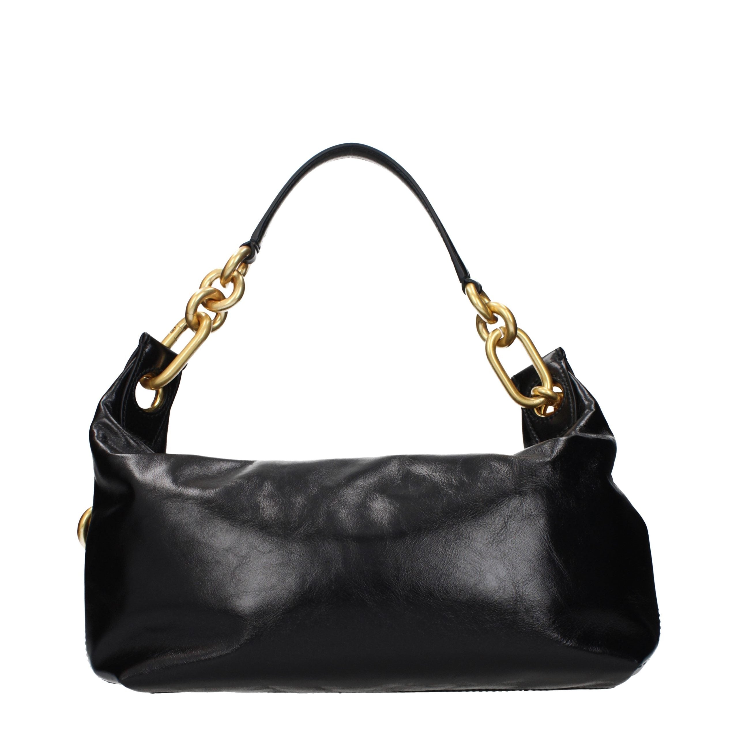Balmain Black Leather Shoulder Bag Balmain
