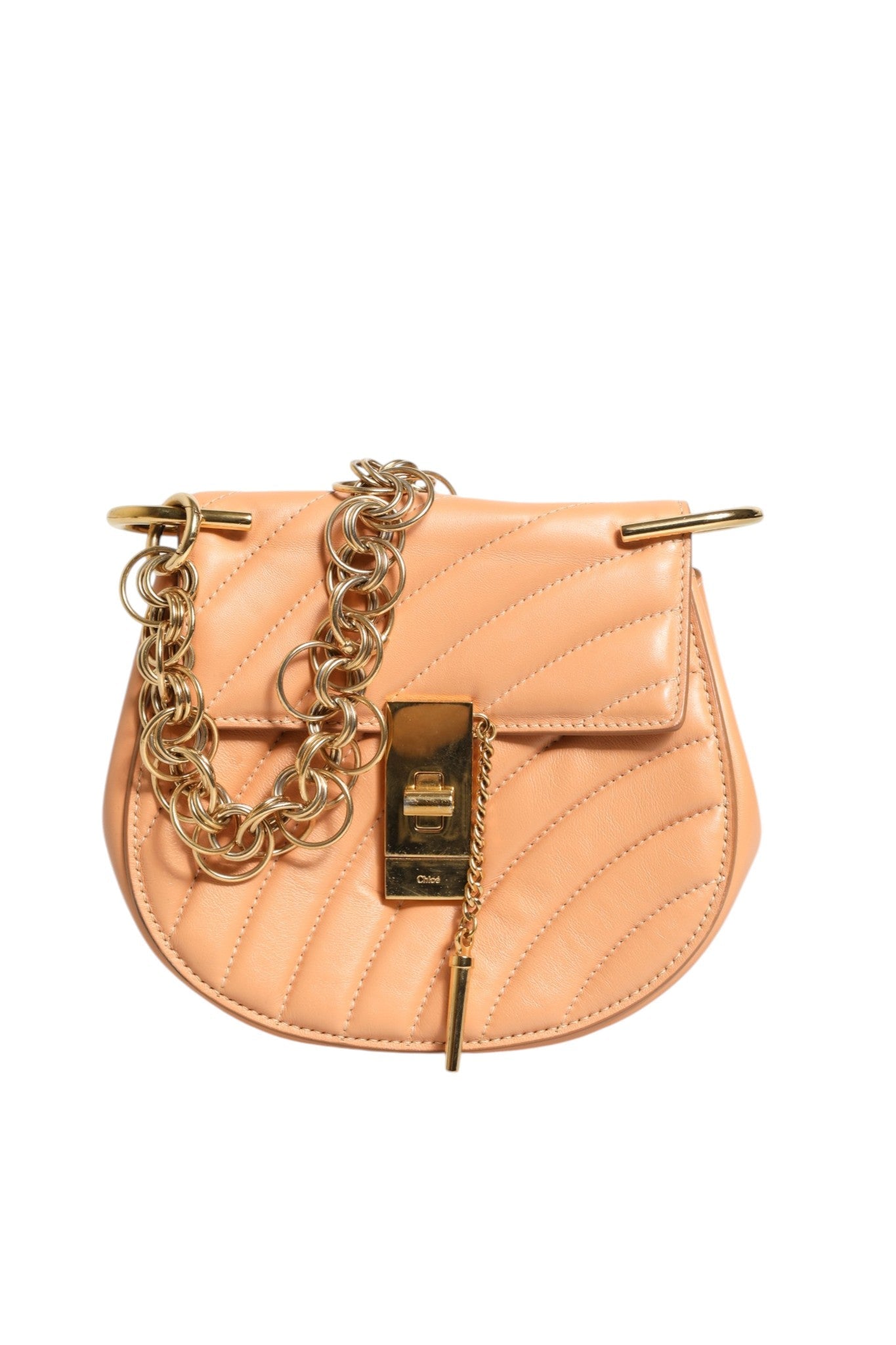 Chloé Quilted Calfskin Leather Drew Bijou Shoulder Bag Chloé