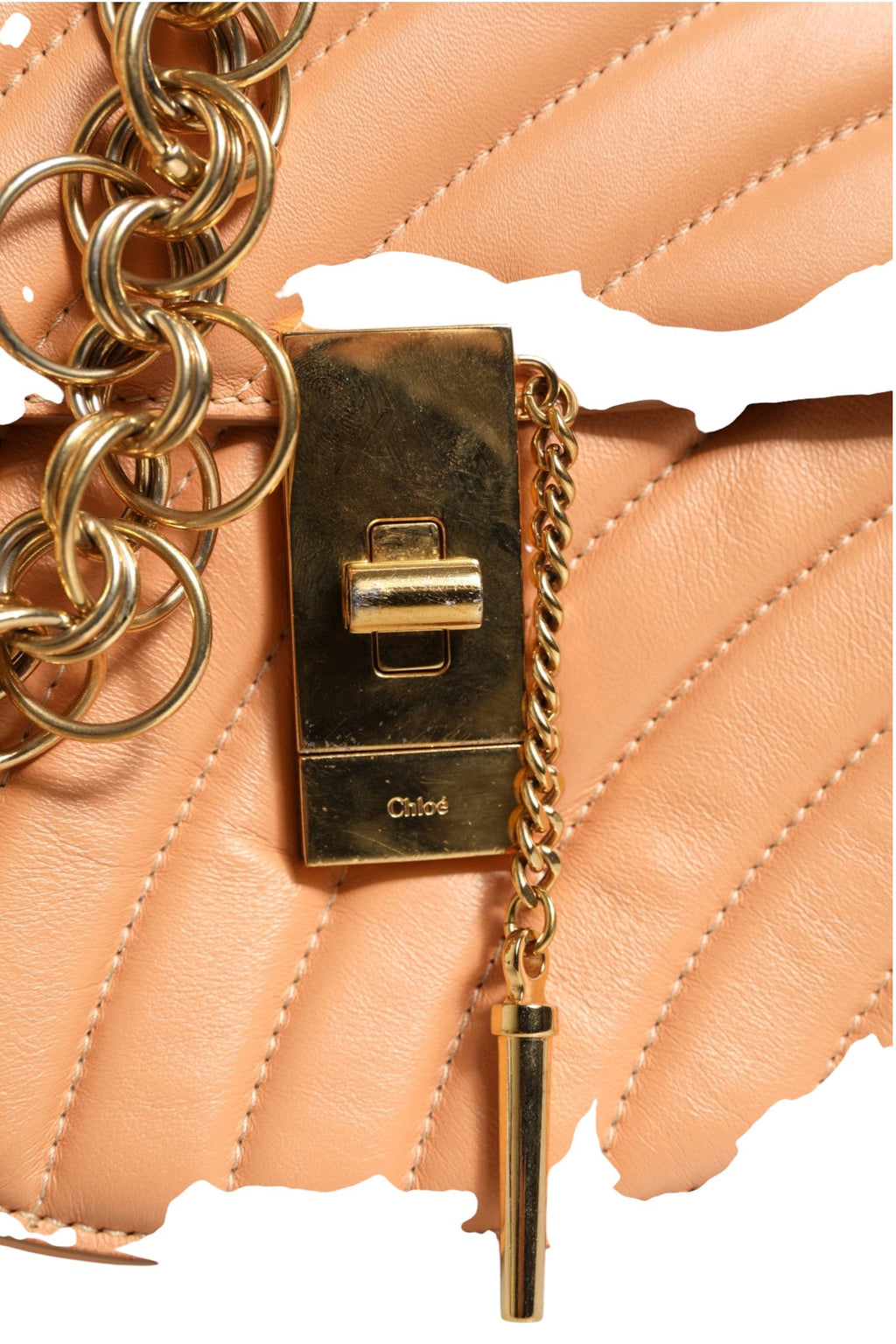 Chloé Quilted Calfskin Leather Drew Bijou Shoulder Bag Chloé