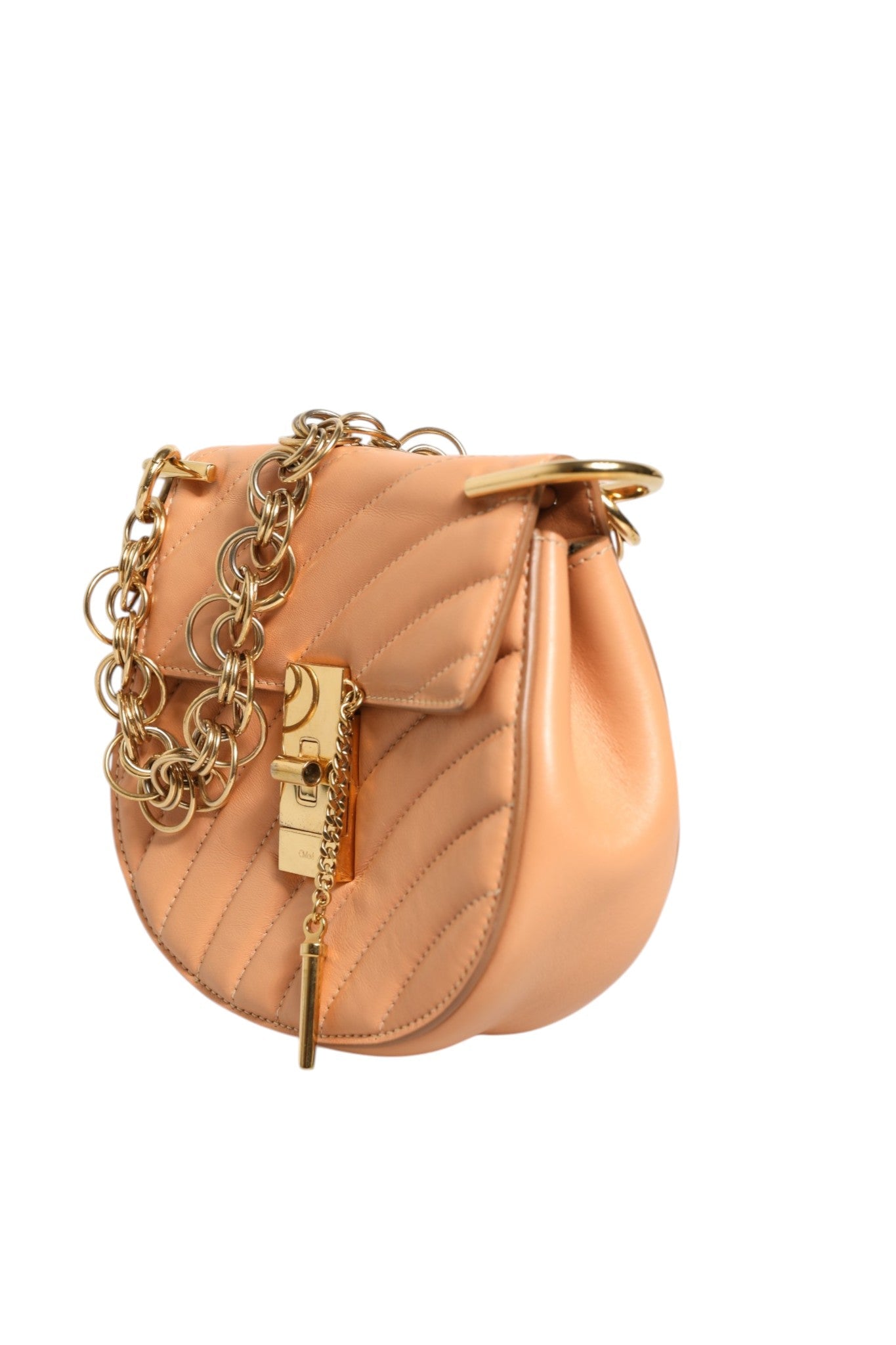 Chloé Quilted Calfskin Leather Drew Bijou Shoulder Bag Chloé