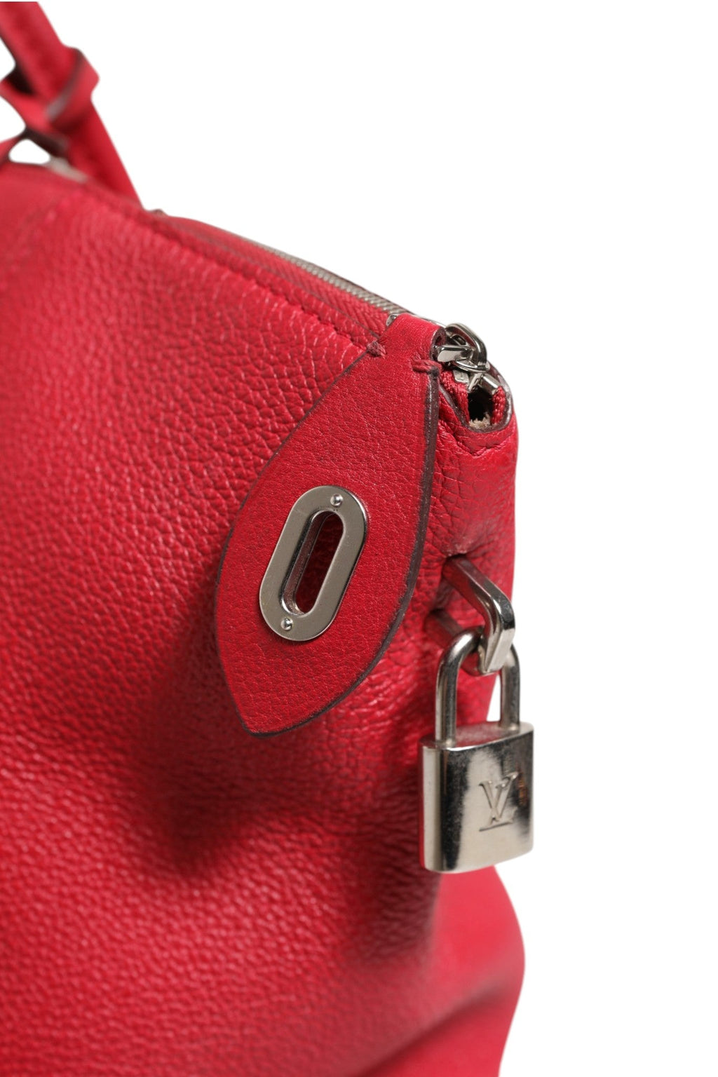 Louis Vuitton Griotte Taurillon Leather Soft Lockit MM Crossbody Bag Louis Vuitton