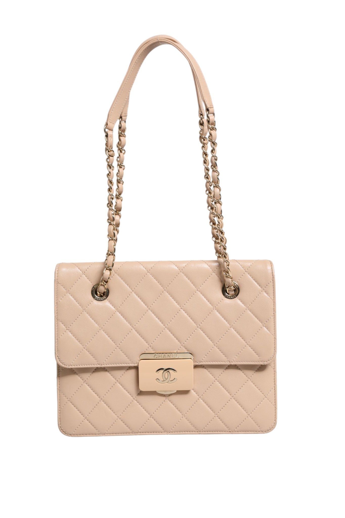 Chanel Quilted Leather Beauty Lock Flap Bag Chanel