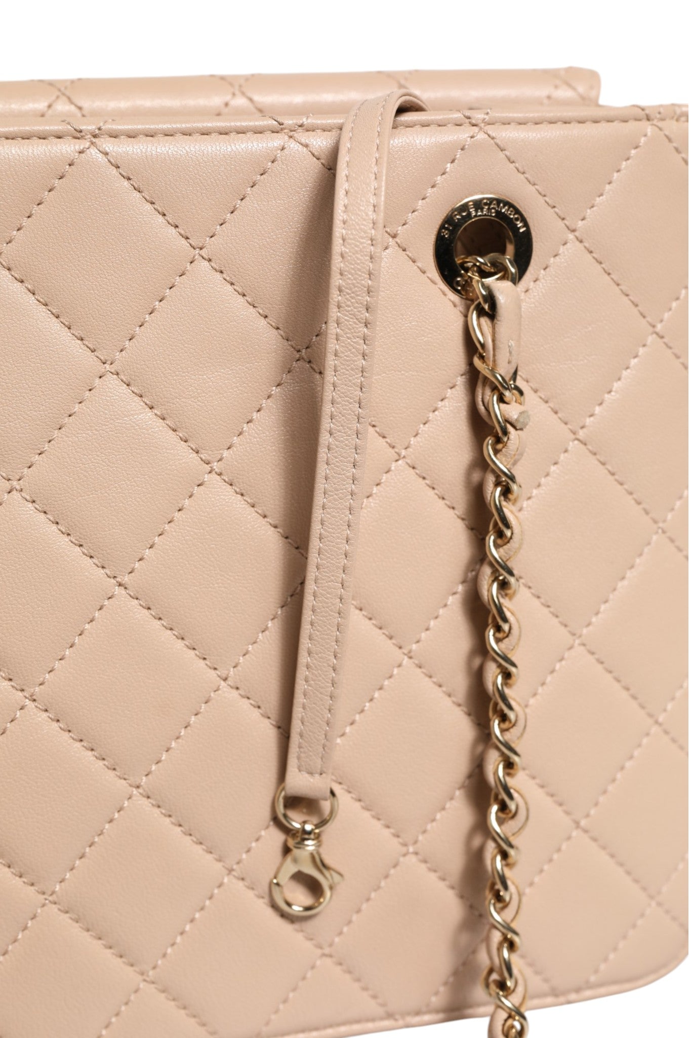 Chanel Quilted Leather Beauty Lock Flap Bag Chanel