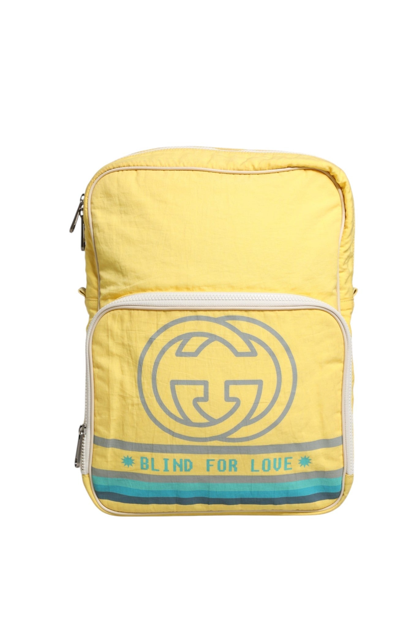 Yellow Nylon Gucci Blind For Love Backpack Gucci