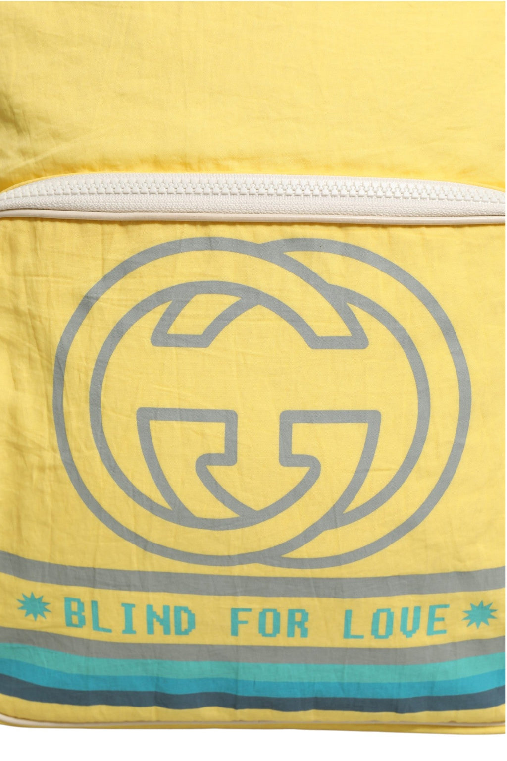 Yellow Nylon Gucci Blind For Love Backpack Gucci