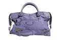 Balenciaga Purple Leather City Bag With Hardware Balenciaga
