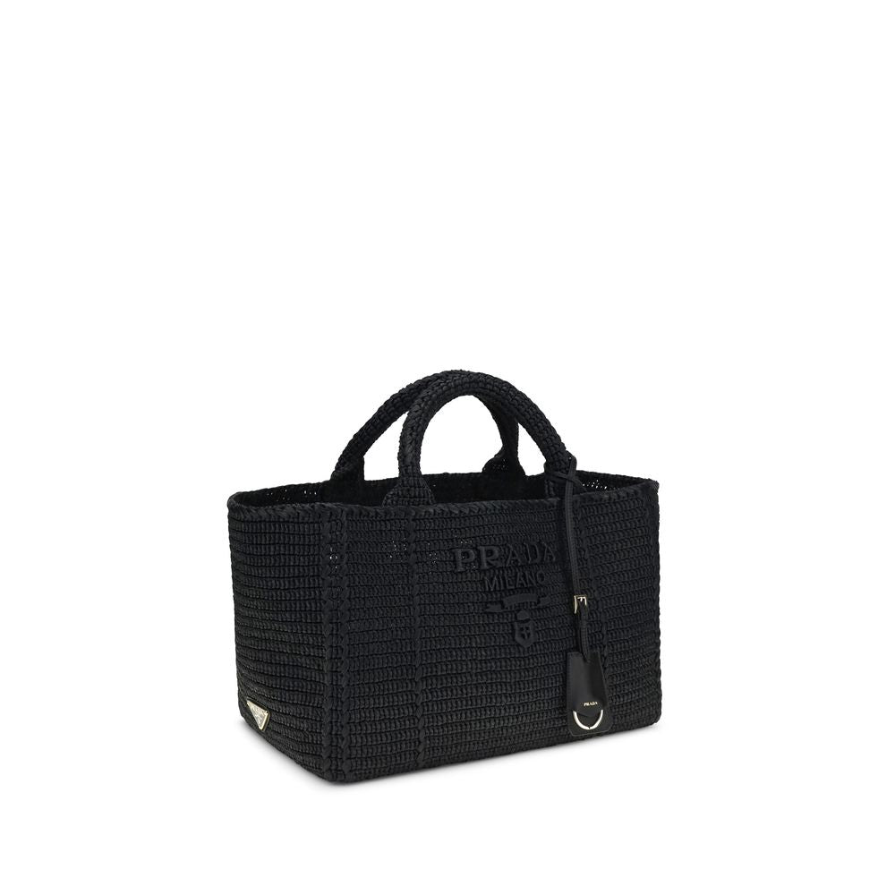 Prada Black Viscose Shoulder Bag Prada