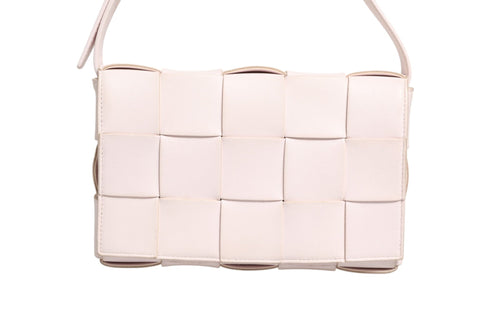 Bottega Veneta Pink Intrecciato Cassette Shoulder Bag Bottega Veneta