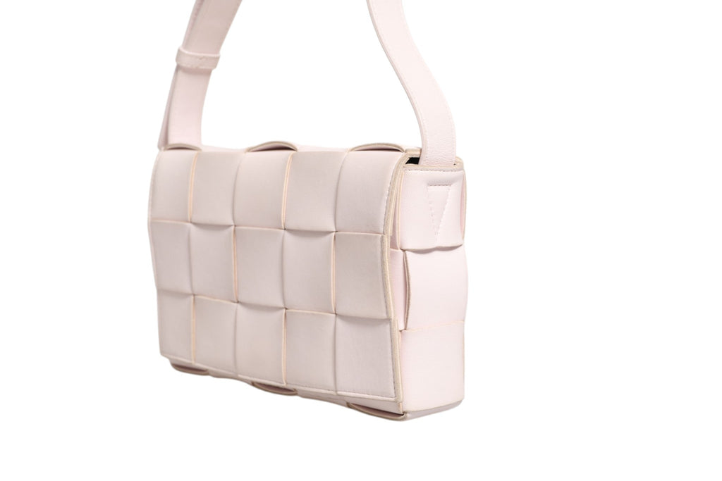 Bottega Veneta Pink Intrecciato Cassette Shoulder Bag Bottega Veneta