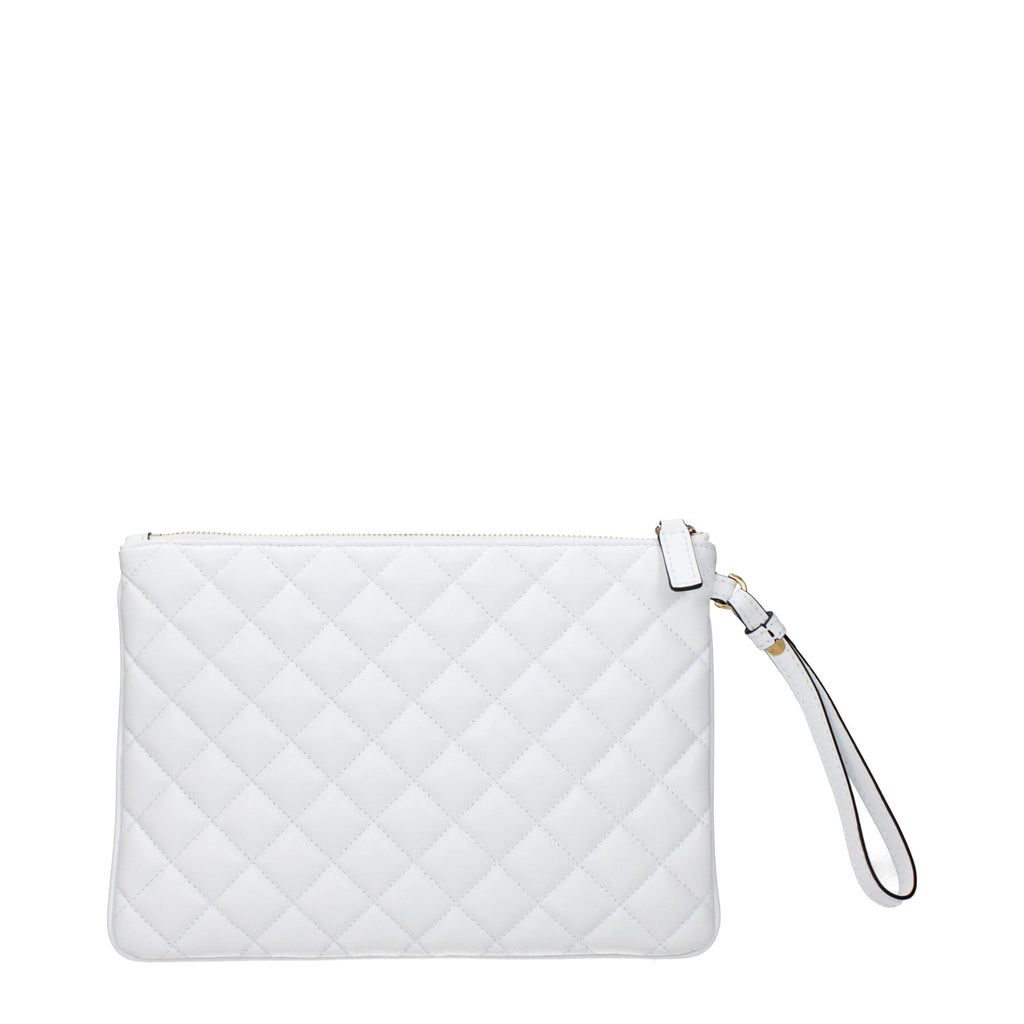 Versace White Leather Clutch Bag Versace