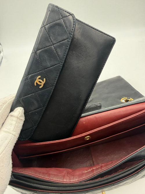 Chanel CHANEL Timeless Classic with Removable Pouch Handbag Chanel