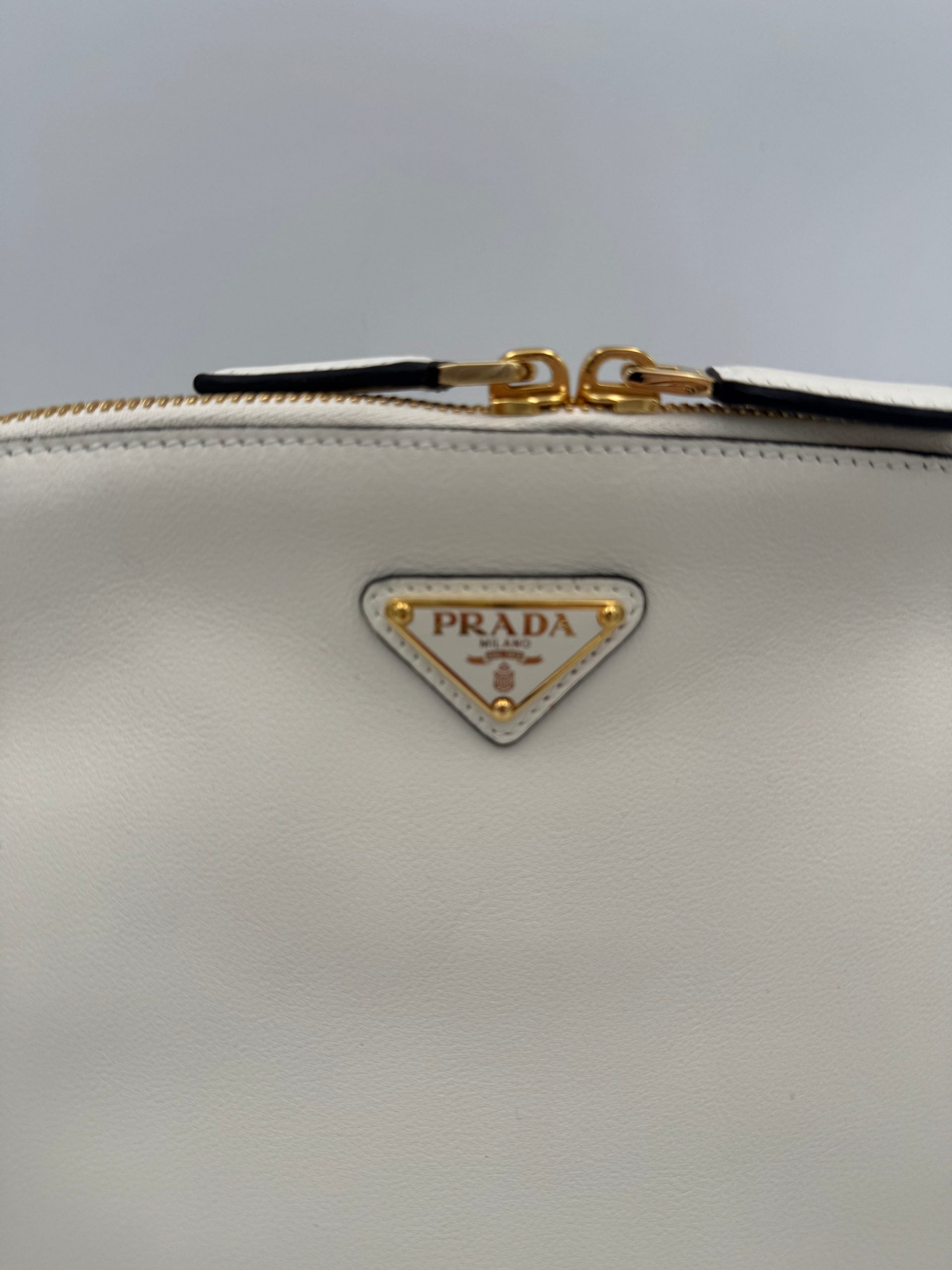 Prada PRADA Bauletto BOWLING in Leather Handbag Prada