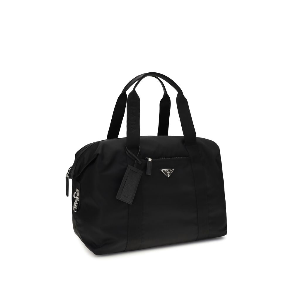Prada Black Recycled Polyamide Luggage And Travel Prada
