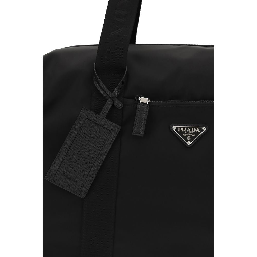 Prada Black Recycled Polyamide Luggage And Travel Prada