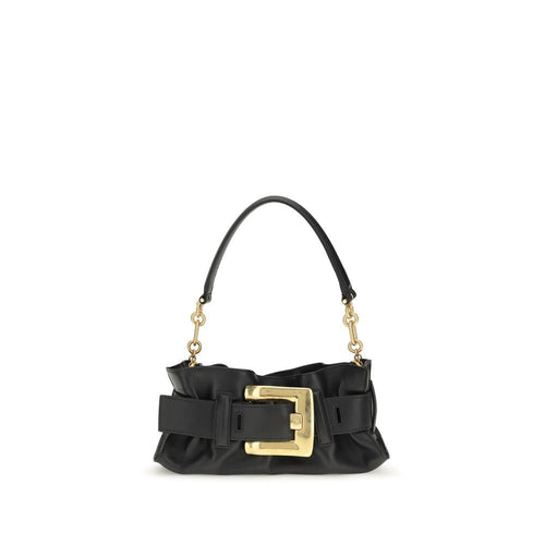 Balmain Black Calf Leather Bos Taurus Shoulder Bag Balmain