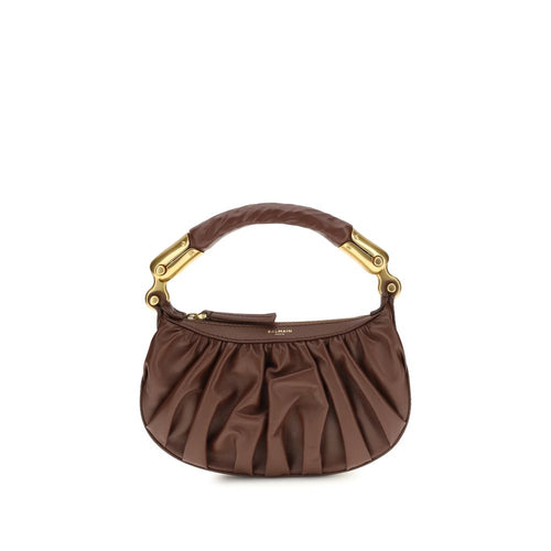 Balmain Brown Calf Leather Bos Taurus Shoulder Bag Balmain
