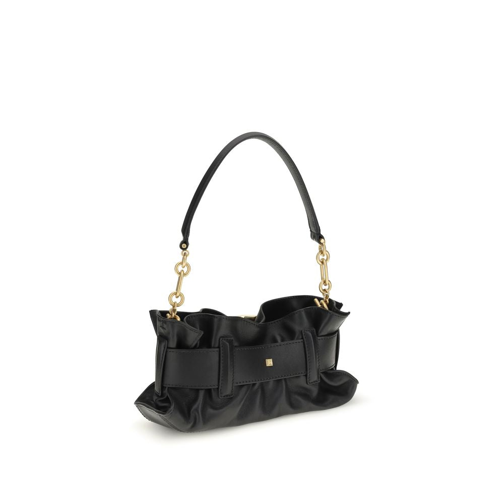 Balmain Black Calf Leather Bos Taurus Shoulder Bag Balmain