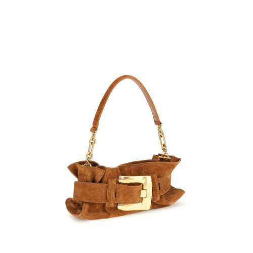 Balmain Beige Calf Leather Bos Taurus Shoulder Bag Balmain