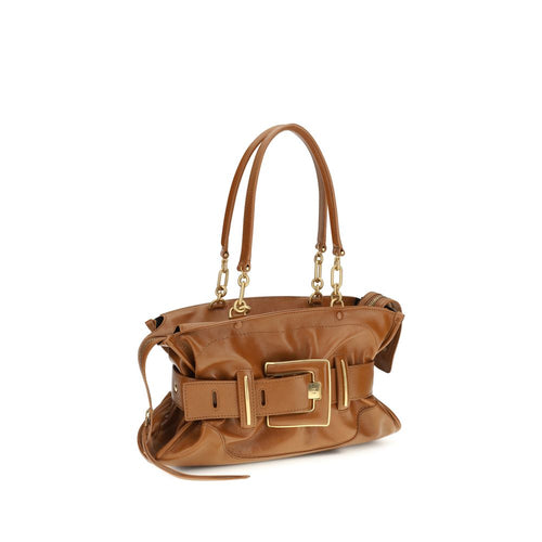 Balmain Brown Calf Leather Bos Taurus Handbag Balmain