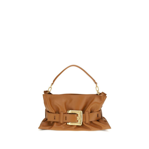 Balmain Brown Calf Leather Bos Taurus Shoulder Bag Balmain