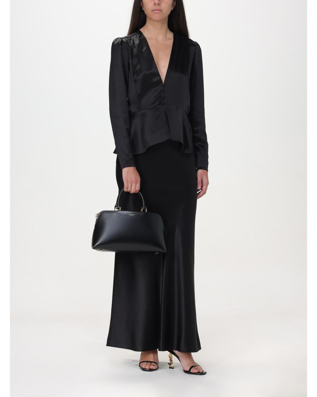 Saint Laurent Black Leather Handbag Saint Laurent