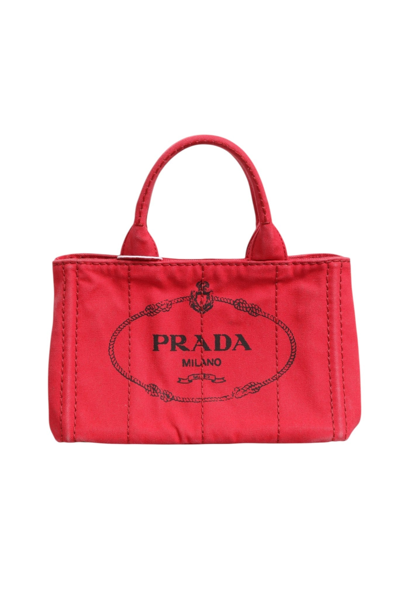 Prada Canapa Mini Canvas Tote Prada