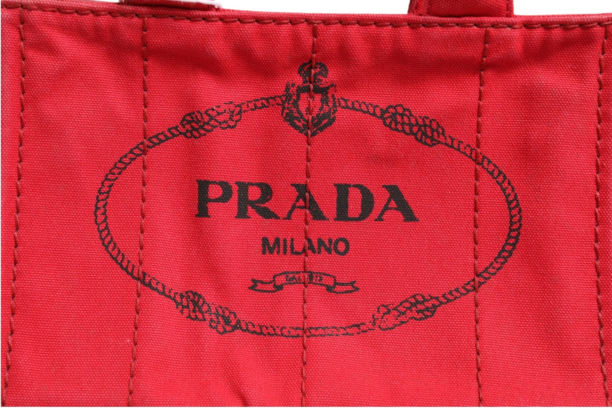 Prada Canapa Mini Canvas Tote Prada