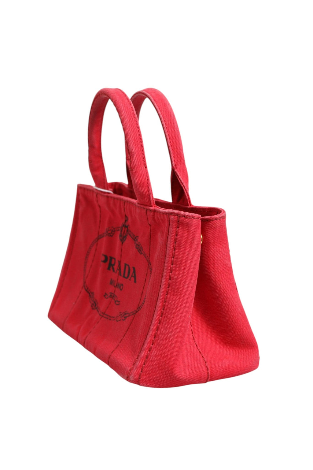 Prada Canapa Mini Canvas Tote Prada