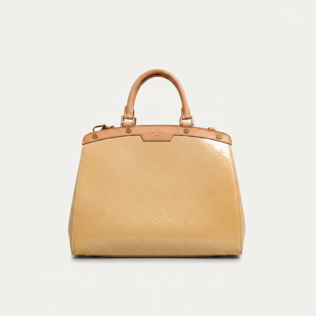 Louis Vuitton Monogram Vernis Brea MM Beige Poudre Louis Vuitton