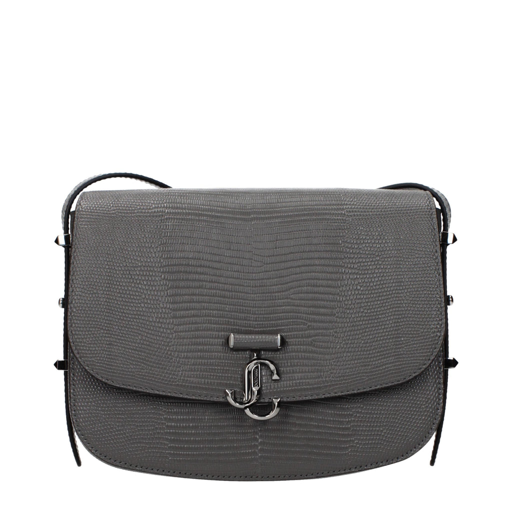 Jimmy Choo Gray Leather Crossbody Bag Jimmy Choo