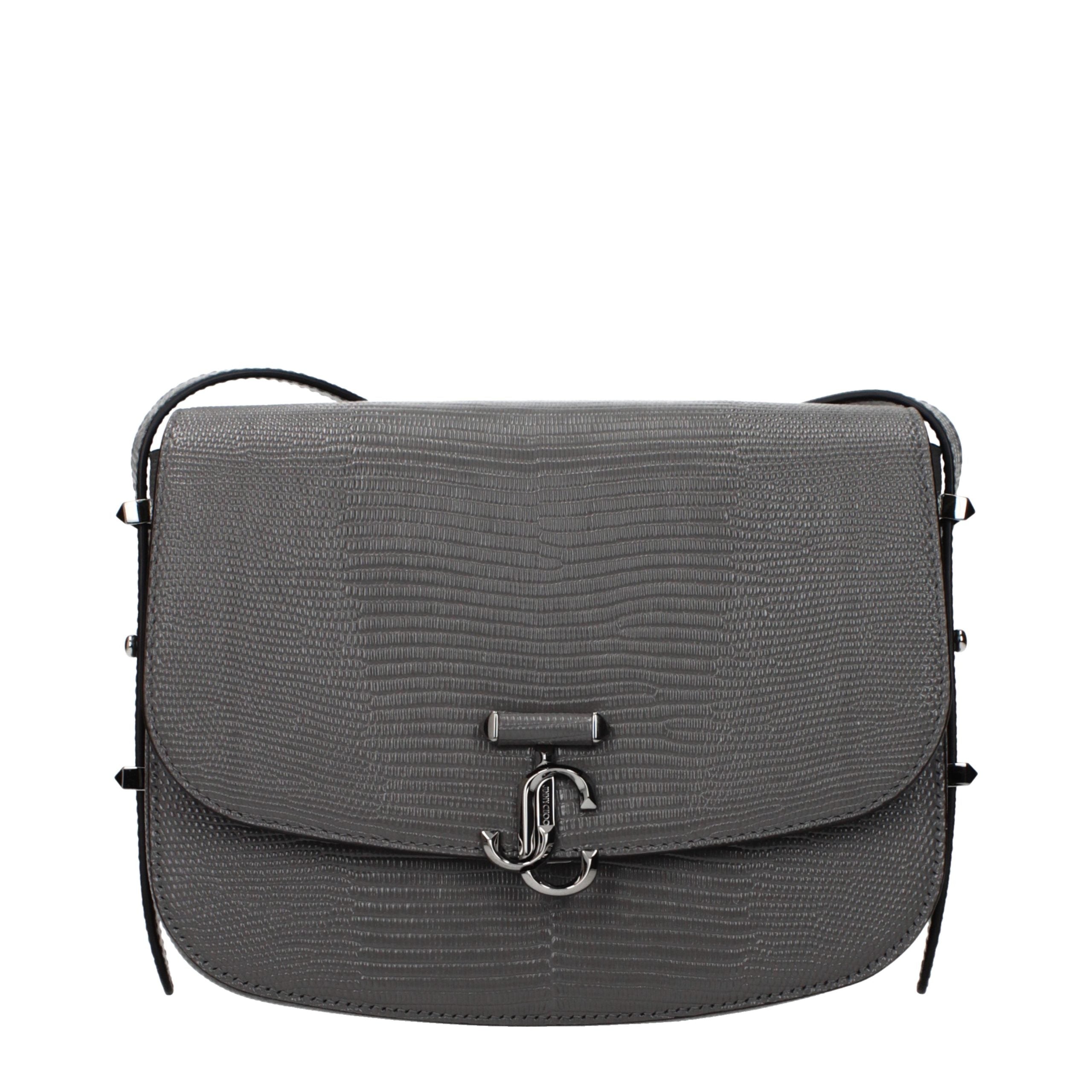 Jimmy Choo Gray Leather Crossbody Bag Jimmy Choo
