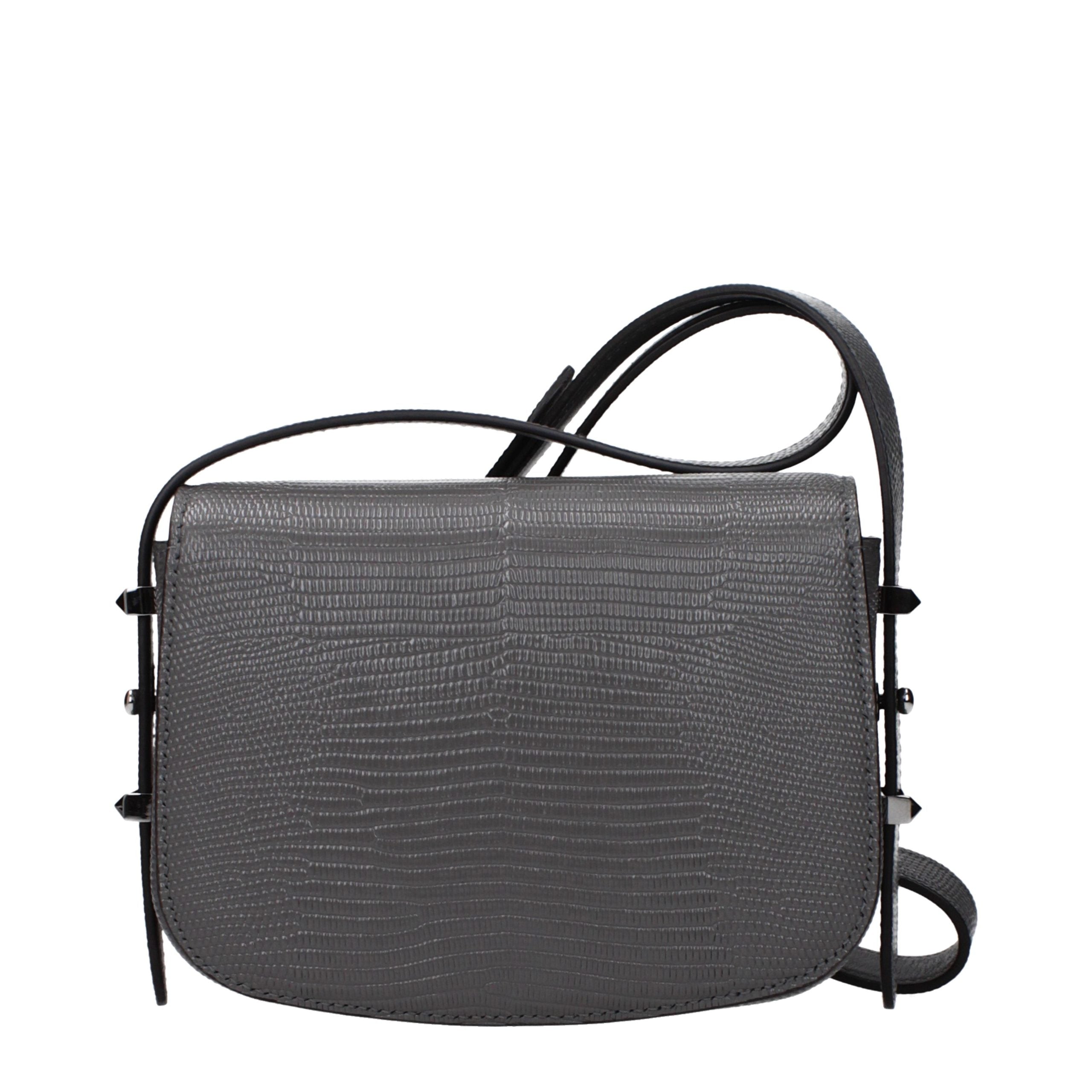Jimmy Choo Gray Leather Shoulder Bag Jimmy Choo
