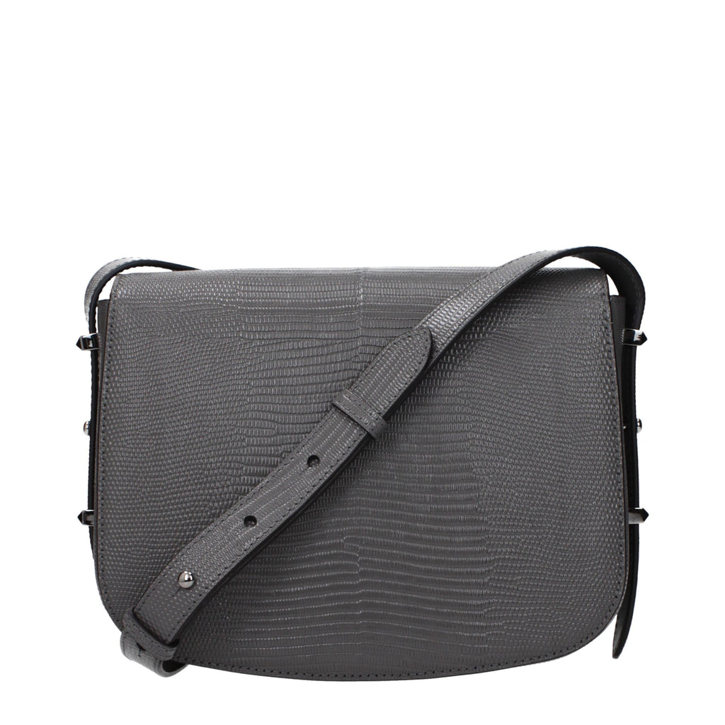 Jimmy Choo Gray Leather Crossbody Bag Jimmy Choo