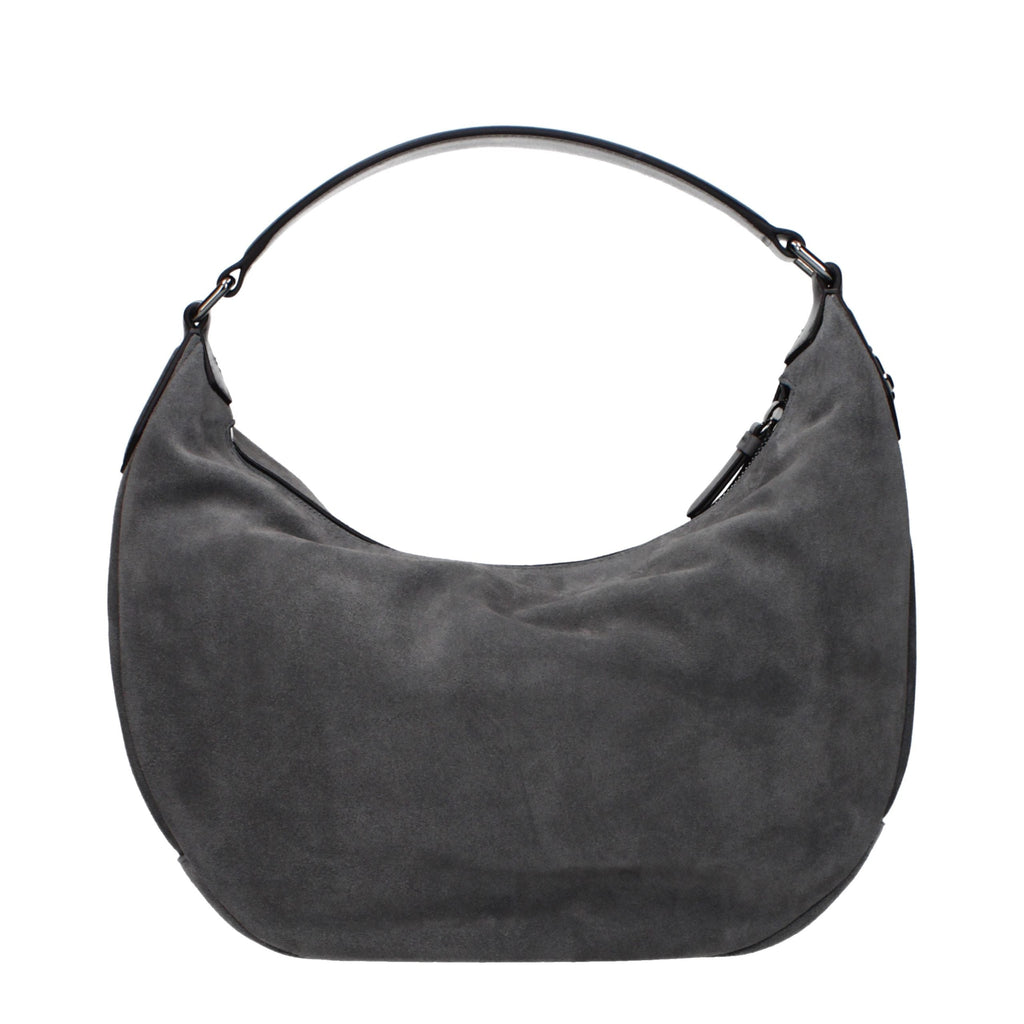 Jimmy Choo Gray Leather Shoulder Bag Jimmy Choo