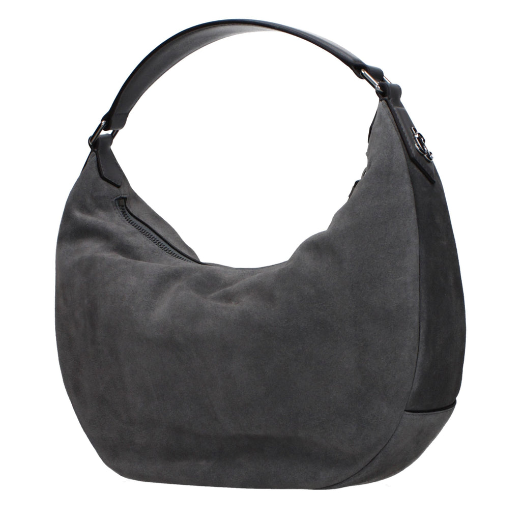Jimmy Choo Gray Leather Shoulder Bag Jimmy Choo
