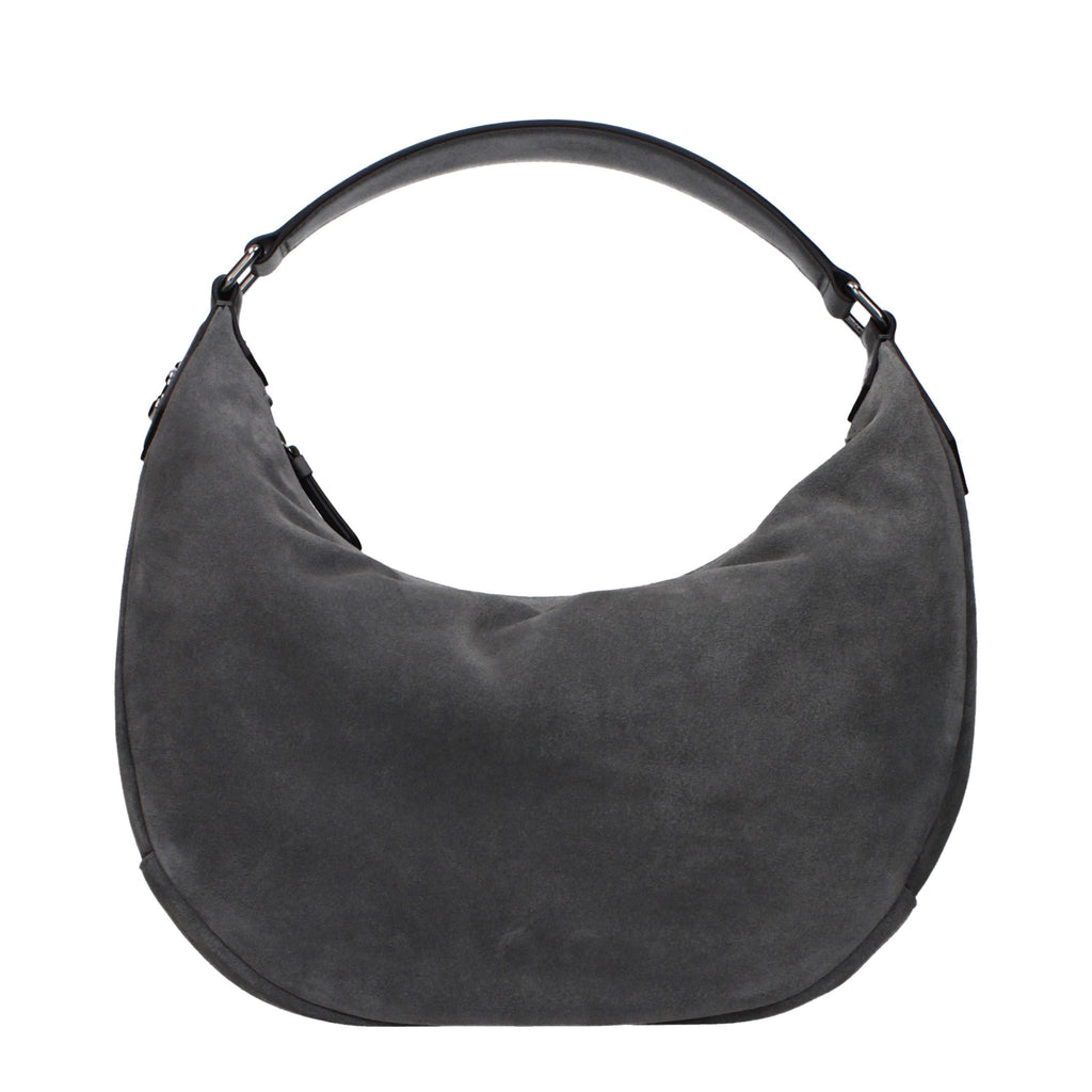 Jimmy Choo Gray Leather Shoulder Bag Jimmy Choo